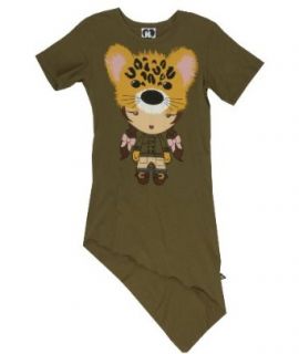 Harajuku Lovers Music Leopard Girl Tee Shirt (X SMALL) Fashion T Shirts