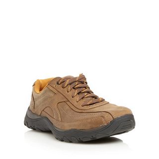 Skechers Brown Artifact leather trainers