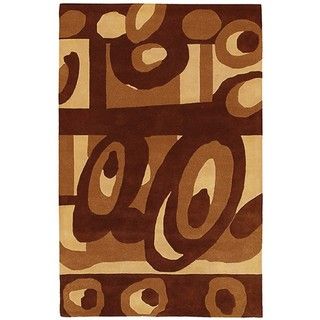 Hand tufted Current Contemporary Wool Rug (9' x 13') 7x9   10x14 Rugs