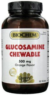 Biochem Glucosamine Chewable, Orange Flavor, 90 Tablets, Country Life Health & Personal Care