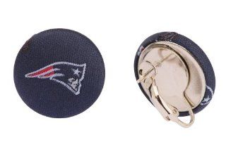 New England Patriots Pierced or Clip on Earrings Sports & Outdoors