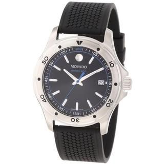 Movado Men's 2600101 Series 800 Black/ Blue Dial Watch Movado Men's Movado Watches