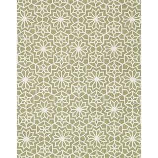 Hand Hooked Charlotte Green Rug (5'0 x 7'6) Alexander Home 5x8   6x9 Rugs