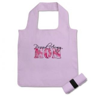 Proud Army Mom (Pink Butterfly Camo) Reusable Shopping Bag Clothing