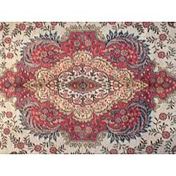 Persian Hand knotted Tabriz Ivory/Coral Wool Rug (9'8 x 13'4) 7x9   10x14 Rugs