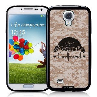 Proud Marine Girlfriend 1 Camo   Protective Designer BLACK Case   Fits Samsung Galaxy S4 i9500 Cell Phones & Accessories