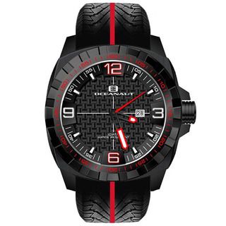 Oceanaut Men's Fair Play Black/Red Stainless Steel Watch Oceanaut Men's More Brands Watches