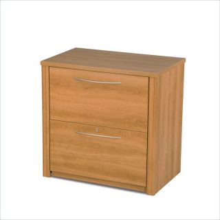 Bestar Embassy 2 Drawer Lateral Wood File Storage Cabinet in Cappuccino Cherry   60630 3168