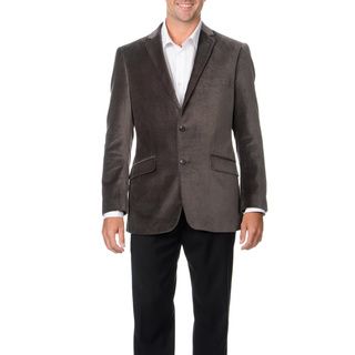 Adolfo Men's Grey Velvet Coat Adolfo Sportcoats
