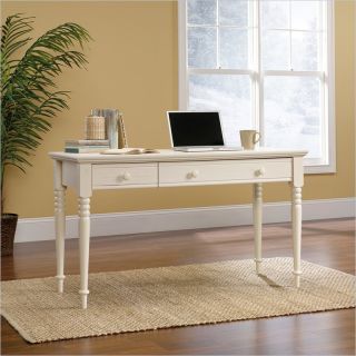 Harbor View Collection Wood Writing Desk in Antique White   158041