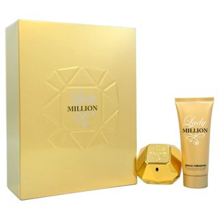 Paco Rabanne for Women Lady Million 2 piece Eau de Parfum and Body Lotion Gift Set Paco Rabanne Gift Sets