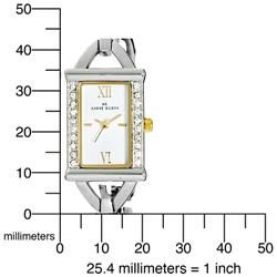 Anne Klein Women's Two tone Crystal accented Watch Anne Klein Women's Anne Klein Watches