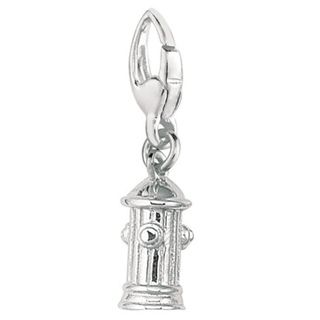 Sterling Silver Fire Hydrant Charm Silver Charms