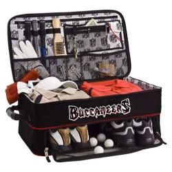 Men's NFL Luggage Golf Trunk/Locker Organizer Tampa Bay Buccaneers/Black NFL Luggage Carry/Stand Bags