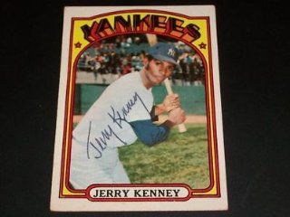 Yankees Jerry Kenney Auto Signed 1972 Topps #158 JSA C at 's Sports Collectibles Store