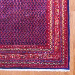 Persian Hand knotted Mir Navy/ Red Wool Rug (7'2 x 10'5) 7x9   10x14 Rugs