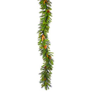 9' x 14" Cheyenne Pine Artificial Christmas Garland with Pine Cones   Unlit Seasonal Decor