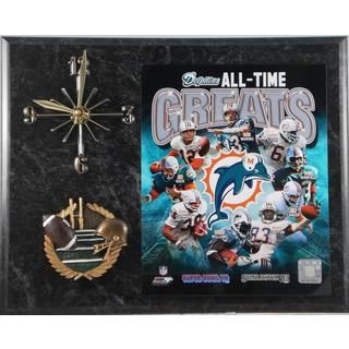 Miami Dolphins All Time Greats Clock Football