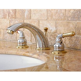 Chrome/ Polished Brass Widespread Bathroom Faucet Bathroom Faucets