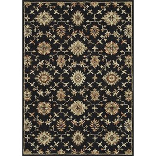 Hand tufted Wilson Black Wool Rug Alexander Home 5x8   6x9 Rugs