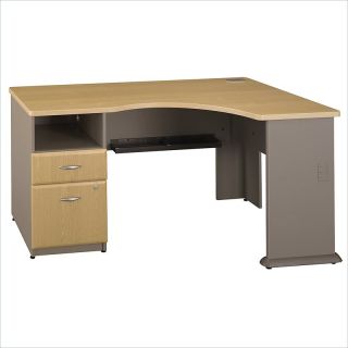 BBF Series A Expandable Single 2Dwr Pedestal Corner Desk   WC64328