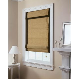 Honey Jute Roman Shade (48 in. x 64 in.) Blinds & Shades