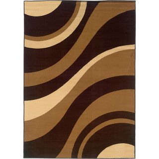 Serenity Abstract Chocolate Rug (7'10 x 10'10) 7x9   10x14 Rugs