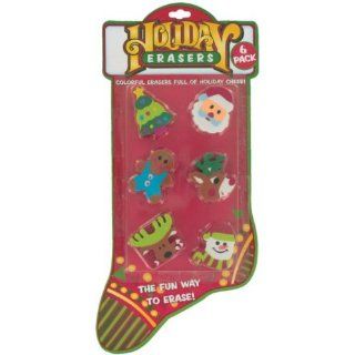 Dm Merchandising YT ERAS Holiday Erasers 6 Pack Toys & Games