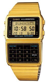 Casio #DBC611G 1D Men's Gold Tone 25 Memory Calculator Databank Watch Casio Watches
