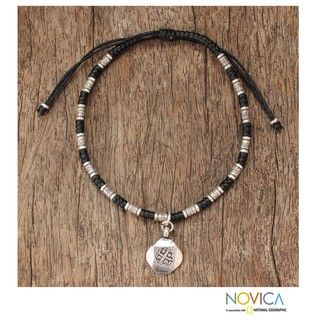 Handcrafted Silver 'Hill Tribe Friendship' Bracelet (Thailand) Novica Bracelets