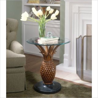 Butler Specialty Heritage Round Glass Top End Table   0313070
