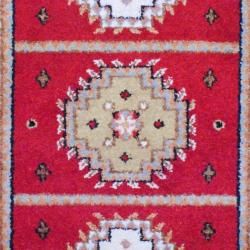 Indo Hand knotted Kazak Red/Ivory Wool Rug (3' x 5') 3x5   4x6 Rugs