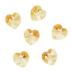 Beadaholique Crystal Golden Shadow 10mm Heart Pendant Beadaholique Loose Beads & Stones