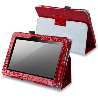 BasAcc Red Leather Case with Stand for  Kindle Fire 7 inch BasAcc Tablet PC Accessories