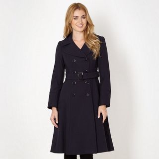 J by Jasper Conran Designer navy crepe coat
