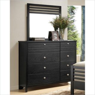 Coaster Richmond Dresser and Mirror Set in Black   202723+4 PKG