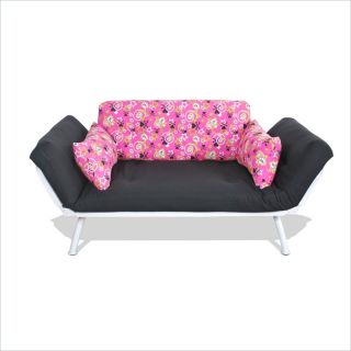 Elite Products Mali Futon in Pink and Black   55 6119 6053