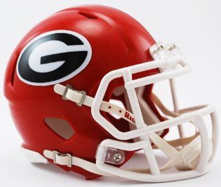 Georgia Bulldogs Riddell Speed Mini Football Helmet  Sports Related Collectible Full Sized Helmets  Sports & Outdoors