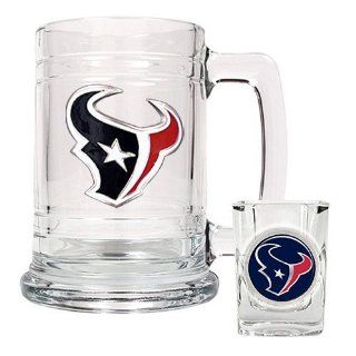 NFL Houston Texans Boilermaker Set (Primary Logo)  Sports Related Merchandise  Sports & Outdoors
