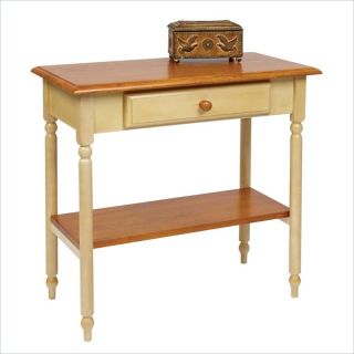 Office Star Country Cottage Foyer Table in Antique Yellow   CC07