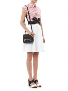 Gingham and lace crop top  Carven