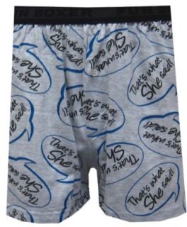 That's What She Said Boxers for men at  Mens Clothing store Boxer Shorts