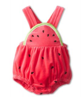 le top Watermelon Cutie Velour Sunsuit Girls Jumpsuit & Rompers One Piece (Pink)