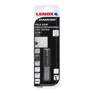 Lenox Tools 121063DGDS Diamond Grit Hole Saw D/S 3DG, 3/16 Inch or 4.8mm   Hole Saw Arbors  