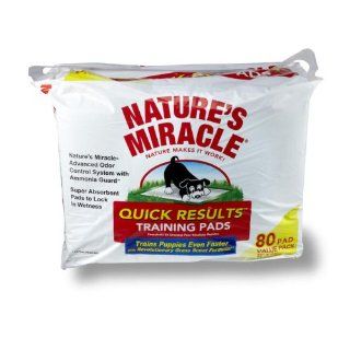 Nature's Miracle Quick Results Training Pads, 80 Count  Pet Training Pads 