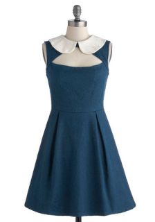 Calm, Cobalt, and Collected Dress  Mod Retro Vintage Dresses
