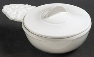 Red Cliff Heirloom Individual Soup Server & Lid, Fine China Dinnerware   All Whi