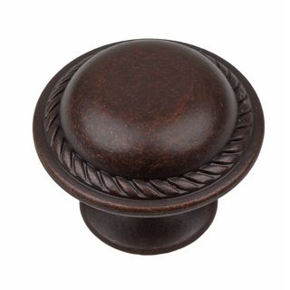 Gliderite 1.125 inch Oil Rubbed Bronze Round Rope Cabinet Knobs (pack Of 10)