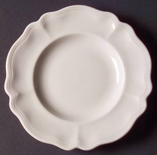 Red Cliff Heirloom Bread & Butter Plate, Fine China Dinnerware   All White,Scall