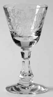 Fostoria Starflower Cordial Glass   Stem #6049,Etch #345